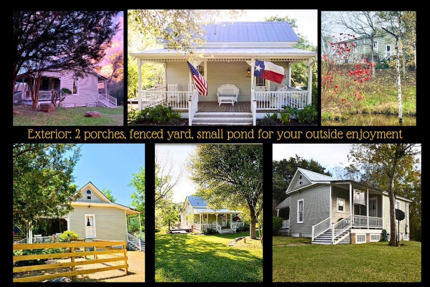 Circa 1900 - Historic - Romantic - Private - Pond - Fenced Yard - The Cottage At Chappell Hill Экстерьер фото